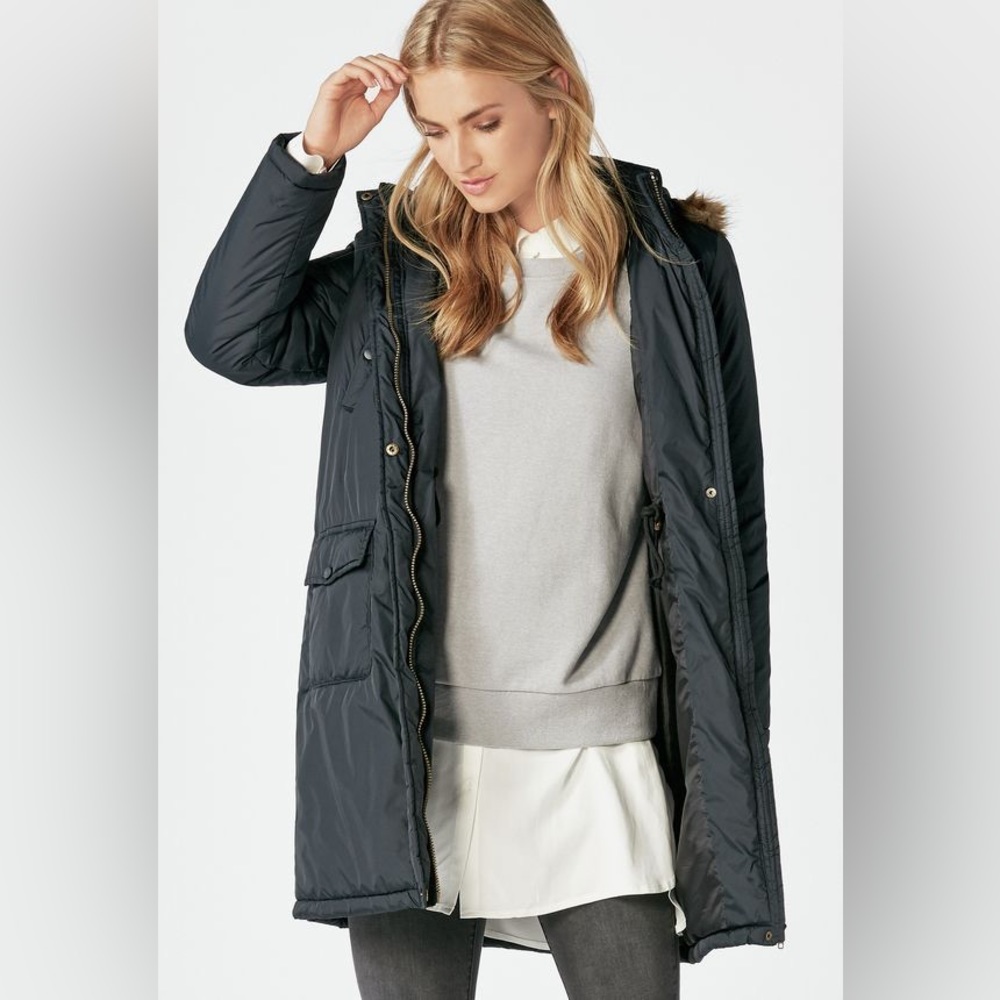 JustFab Black Puffer Jacket